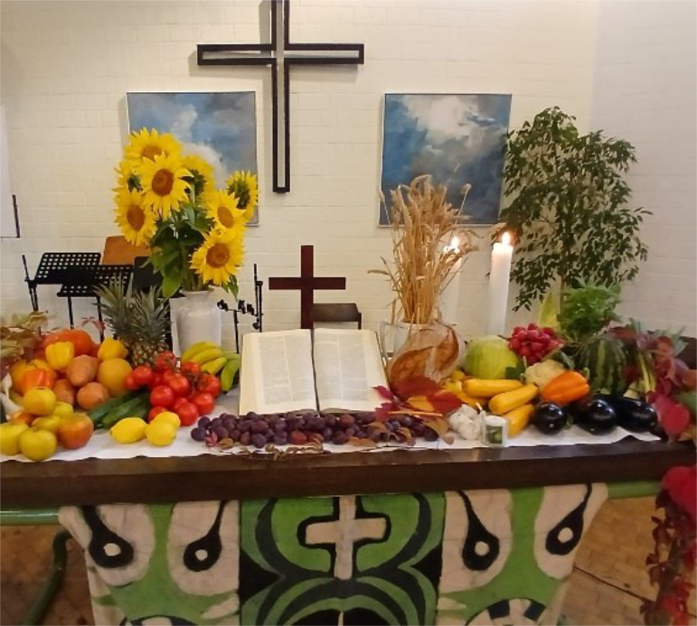 Altar zu Erntedank